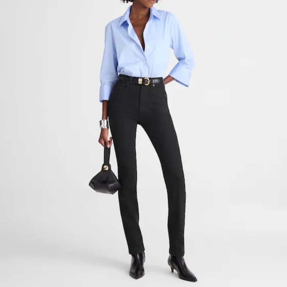 Madwell The Pencil Jean in Black Frost Size 25